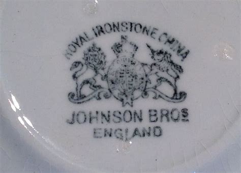 dating johnson brothers backstamps